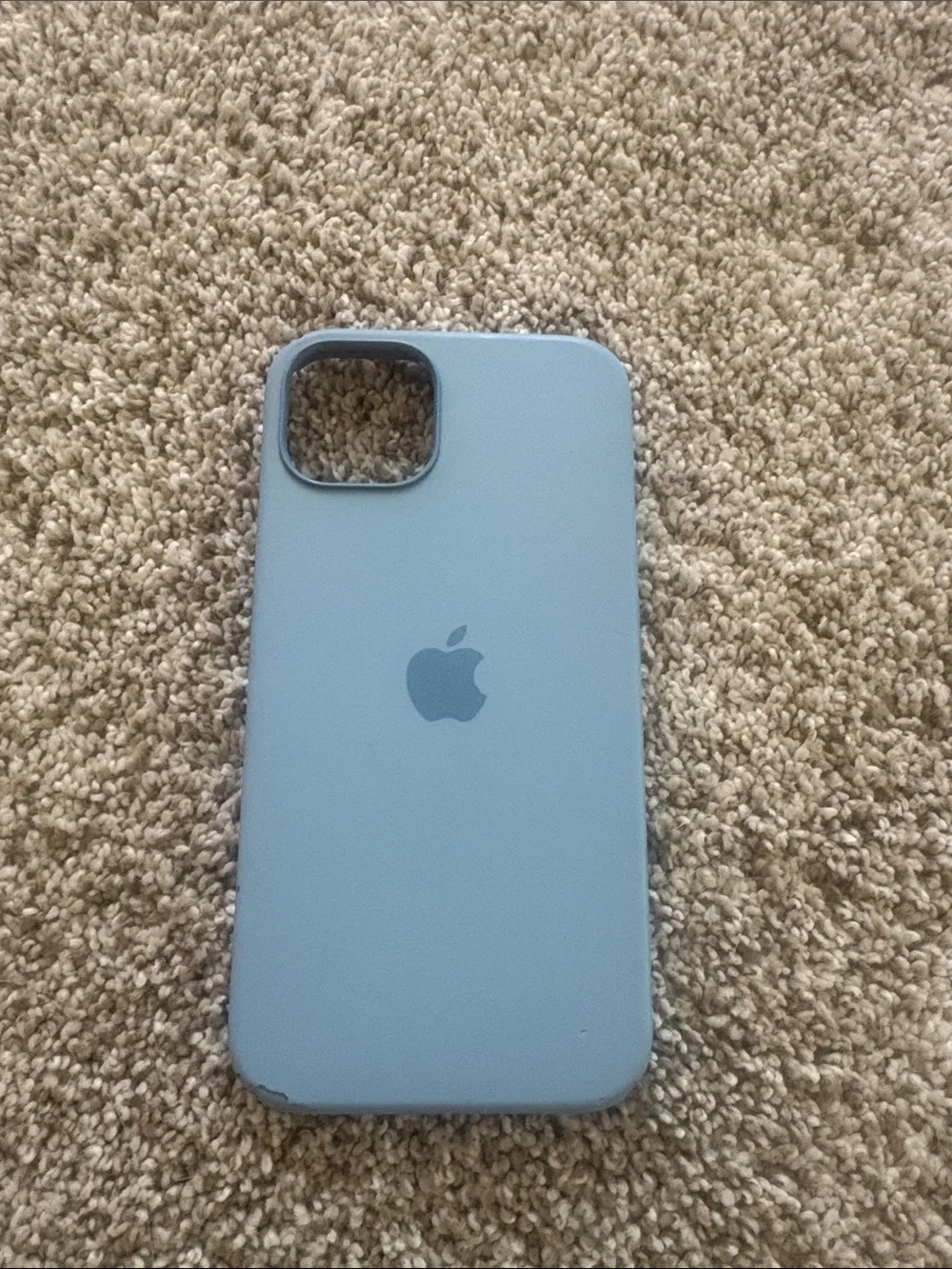 Apple iPhone 15 or 13 Blue Silicone Case with MagSafe